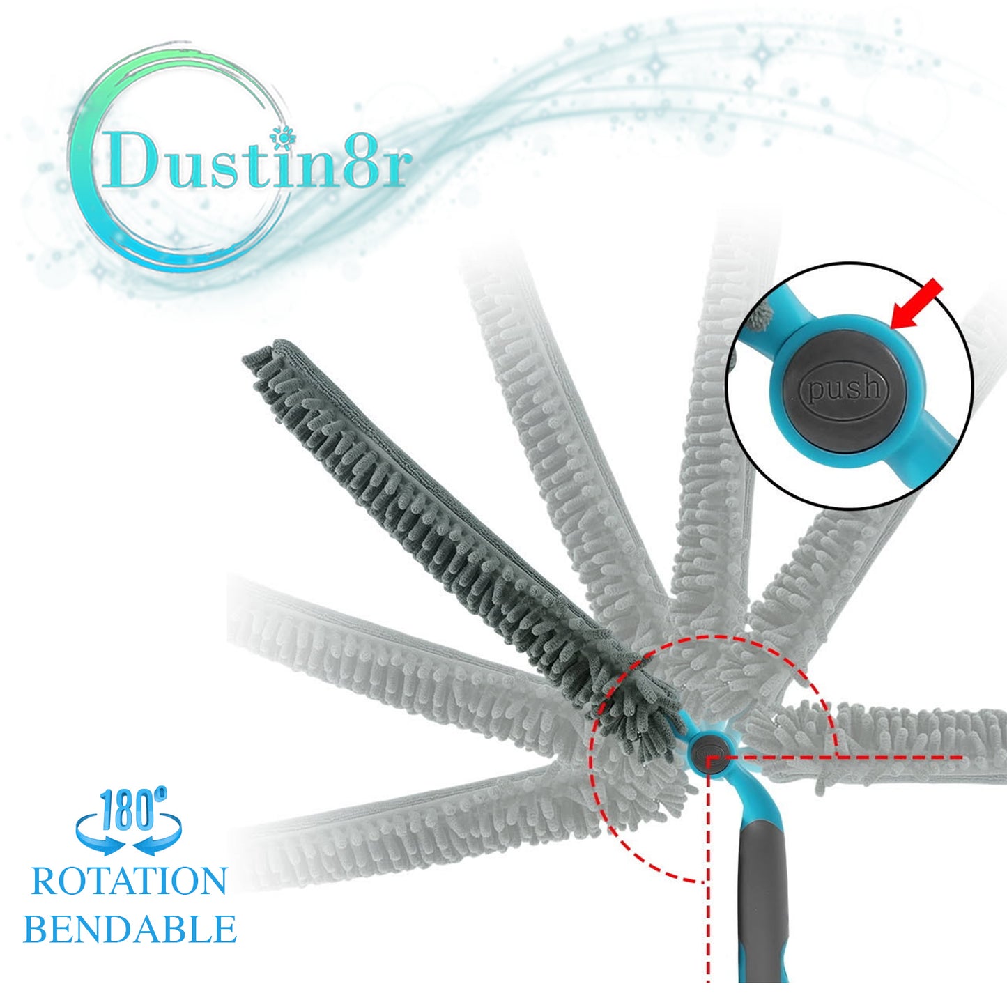 Patented Ceiling Fan Cleaner with Detachable Dustpan and Upward Spray System. Wet/ Dry Mop, Duster. FREE SHIPPING! Click for more info!